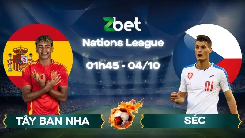 Nhận định soi kèo Tây Ban Nha vs Séc - 01h45 04/10/2026 - Nations League