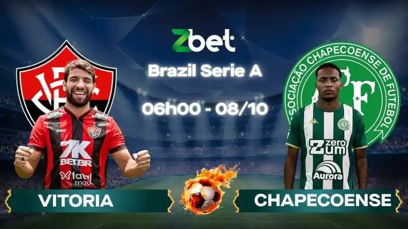 Nhận định soi kèo Vitoria vs Chapecoense - 06h00 08/10/2026 - Brazil Serie A